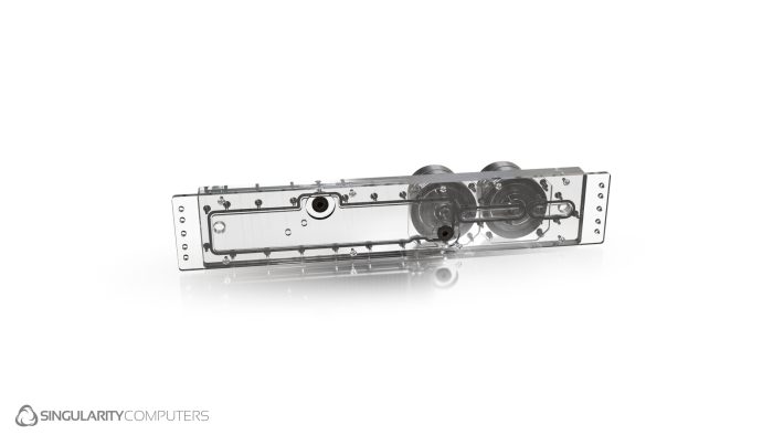 Rackmount Dual D5 Reservoir Combo Distribution Plate - Image 2