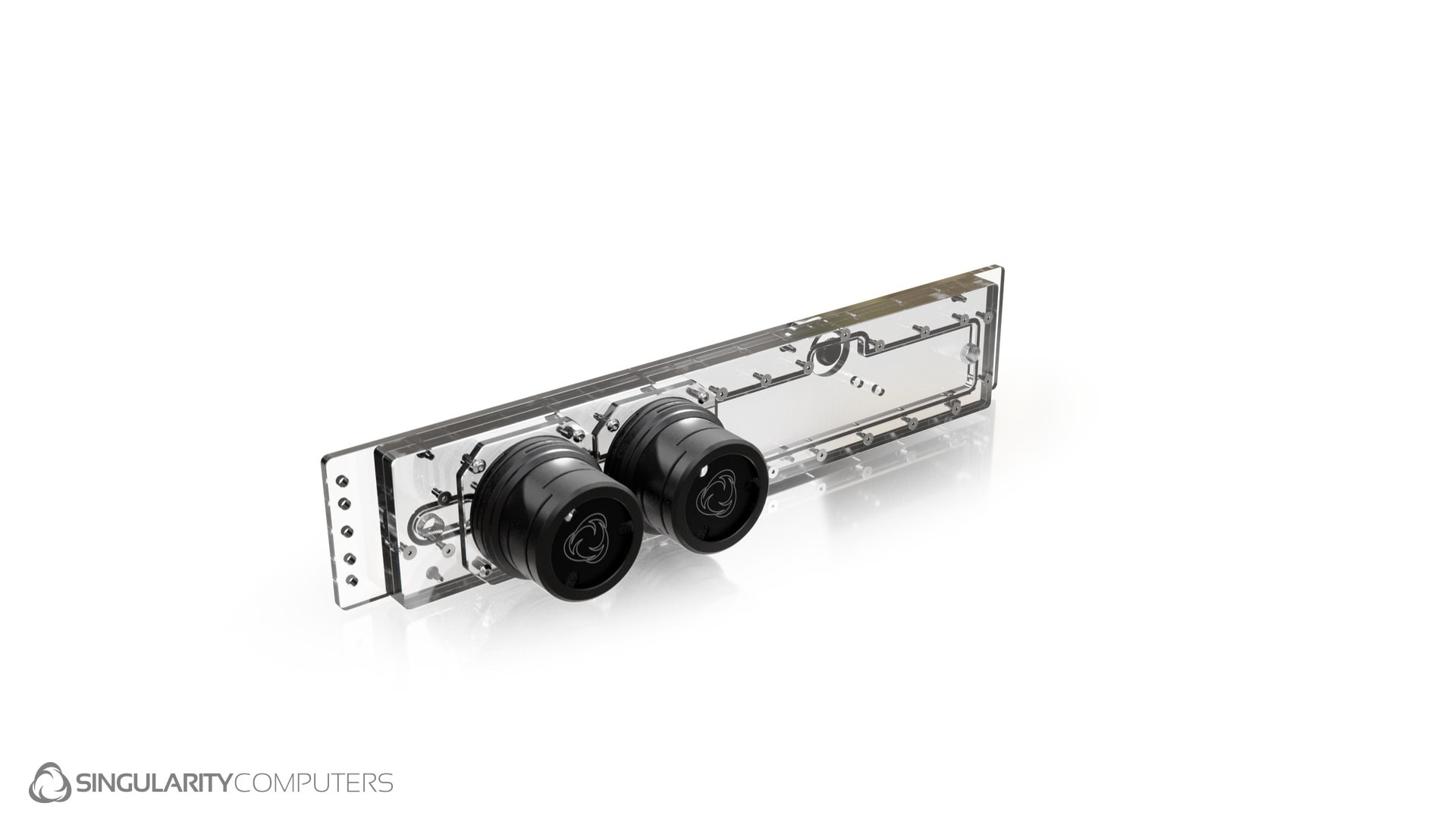 Radikult MF-280mm D5 Acrylic PC Reservoir - Clear, 4x G1/4 Ports - Multi-Config