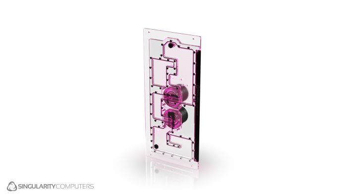 Lian Li O11D XL EVO Front Dual D5 Reservoir Distribution Plate Clear - Image 6